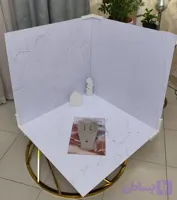 بکدراپ سه نبش همراه 3 عدد گیره اتصال (کد I221R)