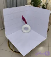 بکدراپ سه نبش همراه 3 عدد گیره اتصال (کد LHZQ0)