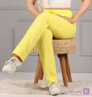 شلوار زنانه راسته ساده نخ پنبه