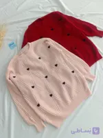 بلوز بافت مجلسی زنانه قلبی وارداتی