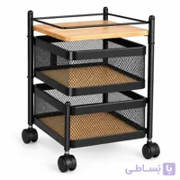 سبد سیب زمینی و پیاز یونیک مدل UN-2958 دو طبقه توری مربع