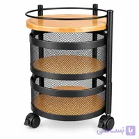 سبد سیب زمینی و پیاز یونیک مدل UN-2954 دو طبقه توری گرد