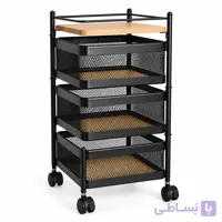 سبد سیب زمینی و پیاز یونیک مدل UN2960 سه طبقه توری مربع