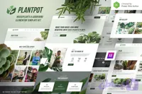 قالب آماده سایت فروشگاه گل Plantpot