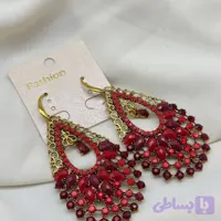 گوشواره طرح جواهر نگینی