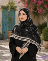 روسری جنگل مه‌آلود جنس مودال وارداتی قواره ۱۳۵