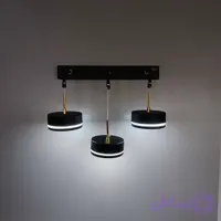 چراغ دیواری مدرن مدل آویز ۳شعله مشکی کد۱۲۹۰