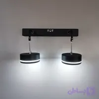 چراغ دیواری مدل آویز ۲شعله مشکی کد۱۳۰۰