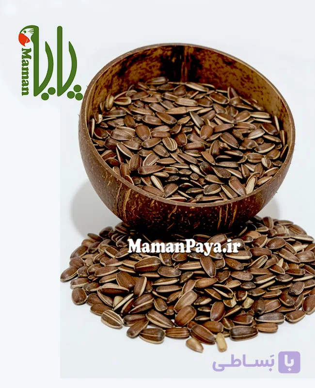 تخمه آفتابگردان قهوه ای کم چرب