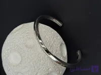 بنگل استیل نقره‌ای و طلایی