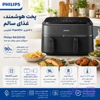 سرخ کن بدون روغن فیلیپس NA350 | دو سبد ۹ لیتری ۲۷۵۰ وات