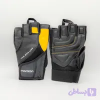 دستکش نیمه بدنسازی مردانه چرمی