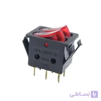 کلید راکر دو پل چراغ دار 16 آمپر برند TAVANKAR