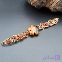 دستبند مبکرومکرمه گل چشم ببر و دانه رودراگشا