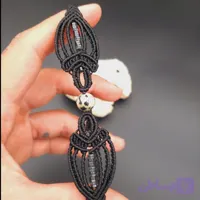 دستبند میکرومکرمه سنگ دالمیشن