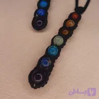 گردنبند بافت میکرومکرمه 7 چاکرا