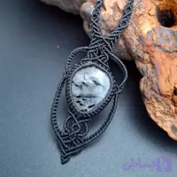 گردنبند میکرومکرمه روتایل تورمالین