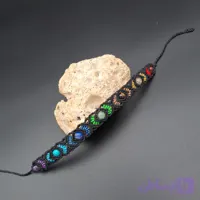 دستبند میکرومکرمه 7 چاکرا رنگی