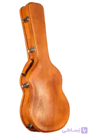 هاردکیس گیتار کلاسیک ایکات کیس چرم طبیعی عسلی با پوشش داخلی خردلی A5C-S1-35-9
