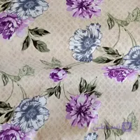 ملحفه طرح گل – خاکستری بنفش (عرض 2 متر)