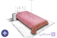 پتوی گلبافت نارنجی تک نفره