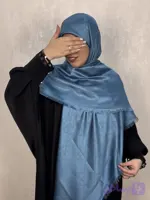 روسری ژاکارد لمه طرح دیورDior رنگ آبی