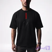 تی شرت اورسایز مردانه مدل پنبه دورو طرح samurai Gaming