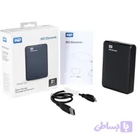 هارد اکسترنال WD مدل Elements با ظرفیت 750 گیگابایت استوک