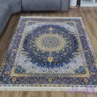 فرشینه سنتی آبی طلایی ۴ متری با اندازه ۲۲۵ در ۱۵۰