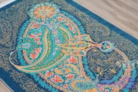 فرشینه ابریشمی طرح قطره بارون ،۴ متری ۲۵۰ در ۱۵۰