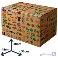کارتن طرح دار سایز 30×30×48