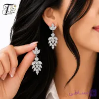 گوشواره زنانه مدل آریانا کریستالی | Takta Collection