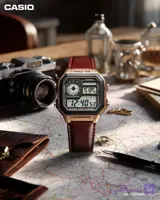 ساعت مچی مردانه کاسیو مدل AE1200WHL5A با بند چرم