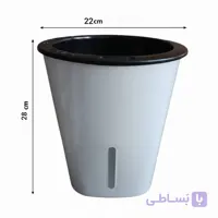 گلدان هیدروپونیک سایز 22 راما پلاست