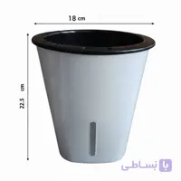 گلدان هیدروپونیک سایز 18 راما پلاست