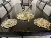 رومیزی گرد اکلیلی شاین سه تکه