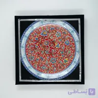 بشقاب میناکاری قرمز