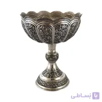 آجیل خوری قلمزنی بزرگ نقره نما