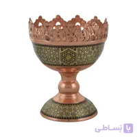 آجیل خوری مس و خاتم لبه مشبک