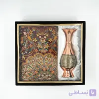 ست گلدان خاتم کاری و ترمه
