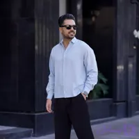 پیراهن مردانه آستین بلند راه ریز