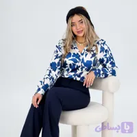 شومیز ساتن طرح دار