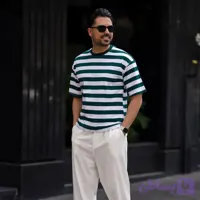 تیشرت یقه گرد رینگری