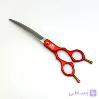 قیچی منحنی کات 6/5 اینچ با زاویه انحنای 30 درجه برند باربد پت گستر ساخت ژاپنکد 73