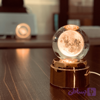 گوی کریستالی گردان موزیکال طرح ماه