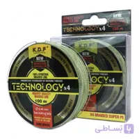 نخ ماهیگیری براید KDF Technology x4 کایدا – رنگ سبز و متراژ 100 متری
