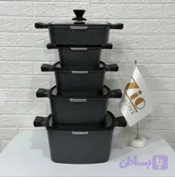 سرویس قابلمه ۱۰ پارچه مربعی زیو۸۳۱۰
