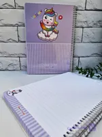 دفتر 100 برگ مجلد حاشیه دار ملودی