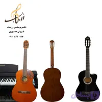 گیتار روسی مشکی ، طرحدار ، در حد نو اکشن پایین