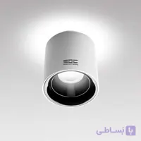 چراغ سقفی استوانه EDC مدل دابل افکت 20 وات بدنه سفید طبیعی